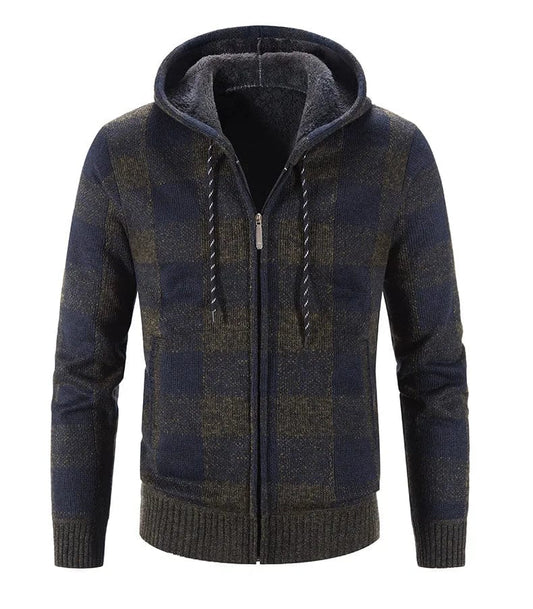 EP | Sweat à capuche à carreaux et manches longues