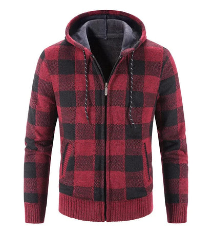 EP | Sweat à capuche à carreaux et manches longues