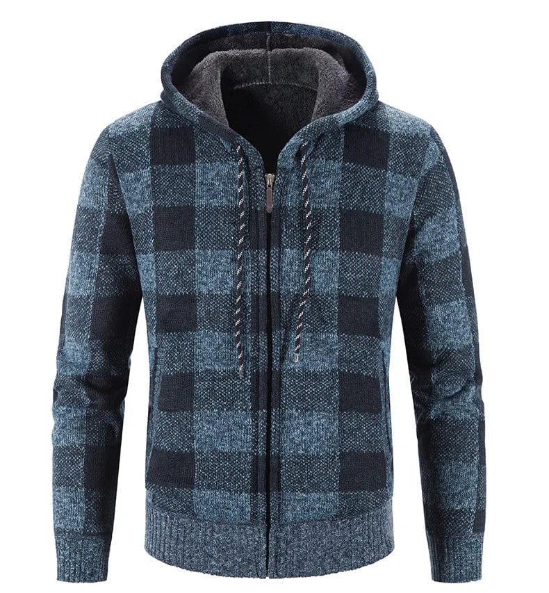 EP | Sweat à capuche à carreaux et manches longues