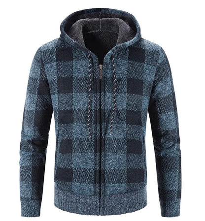 EP | Sweat à capuche à carreaux et manches longues