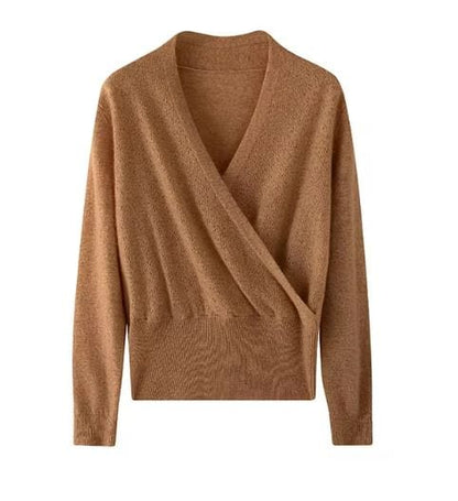EP | Cross Pull en cachemire col V