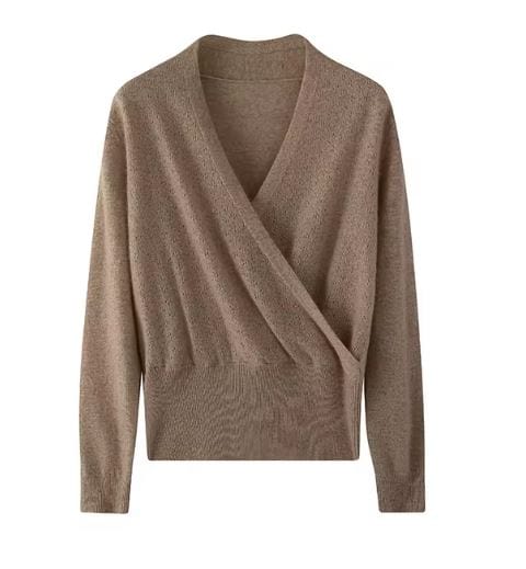 EP | Cross Pull en cachemire col V