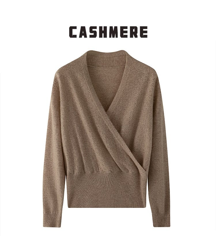 EP | Cross Pull en cachemire col V