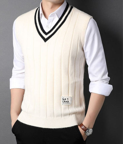 EP | Pull-over tricoté rayé pour homme