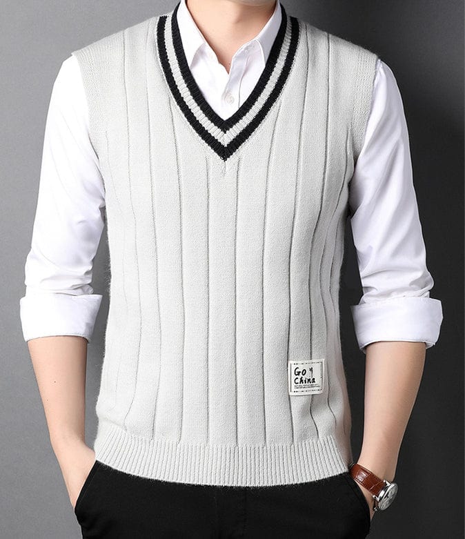 EP | Pull-over tricoté rayé pour homme