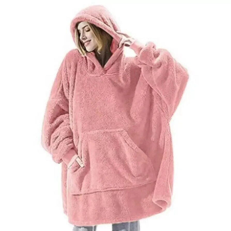 EP | Sweat à capuche en laine polaire style oversized