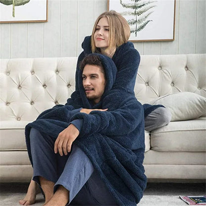 EP | Sweat à capuche en laine polaire style oversized