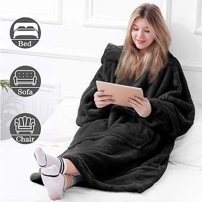 EP | Sweat à capuche en laine polaire style oversized