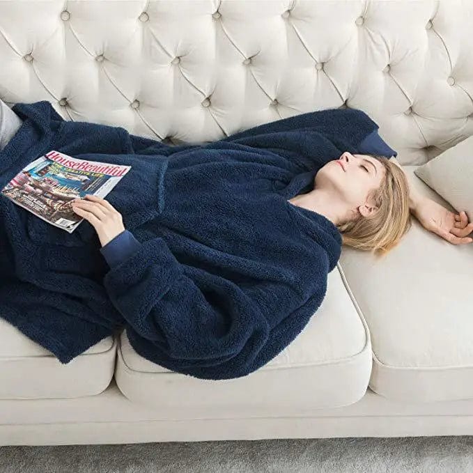 EP | Sweat à capuche en laine polaire style oversized