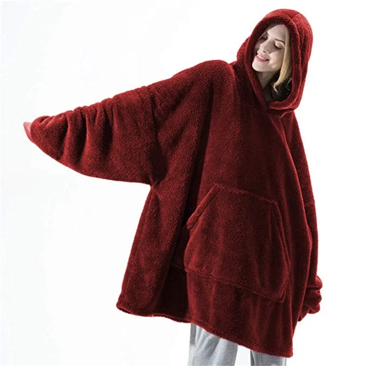 EP | Sweat à capuche en laine polaire style oversized