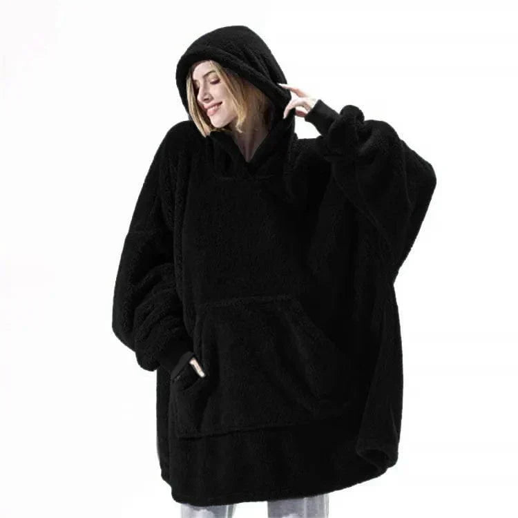 EP | Sweat à capuche en laine polaire style oversized