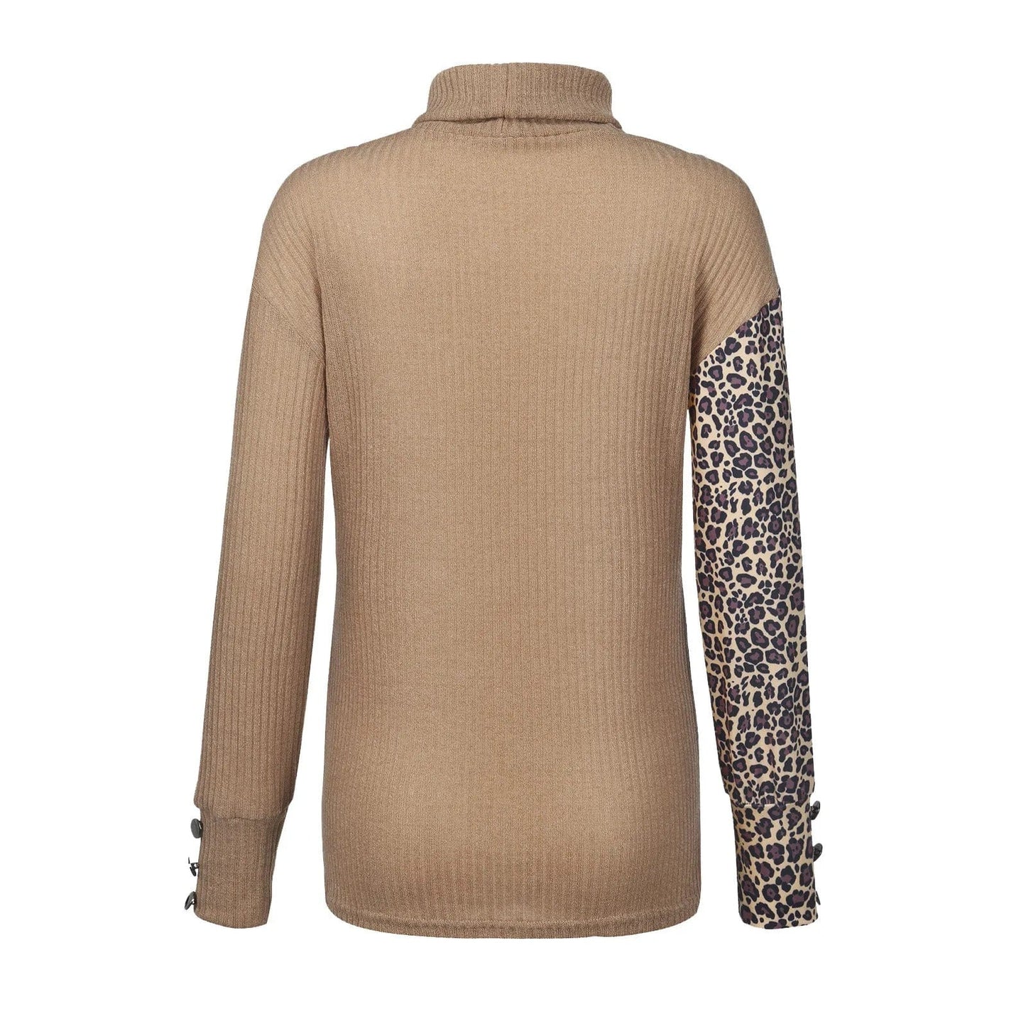 EP | Pull-over en maille patchwork imprimé léopard 2024