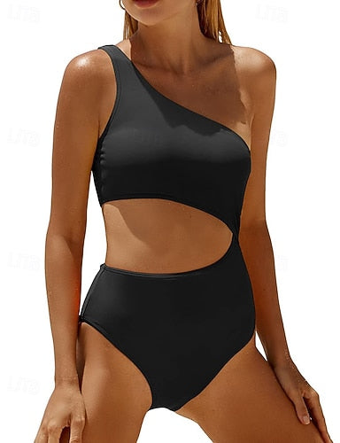 Bathing Suit Swimsuits One Pieces Colored Quick Dry High Elasticity Sleeveless Swimwear Swimsuit Surfing Vacation Swimming Summer