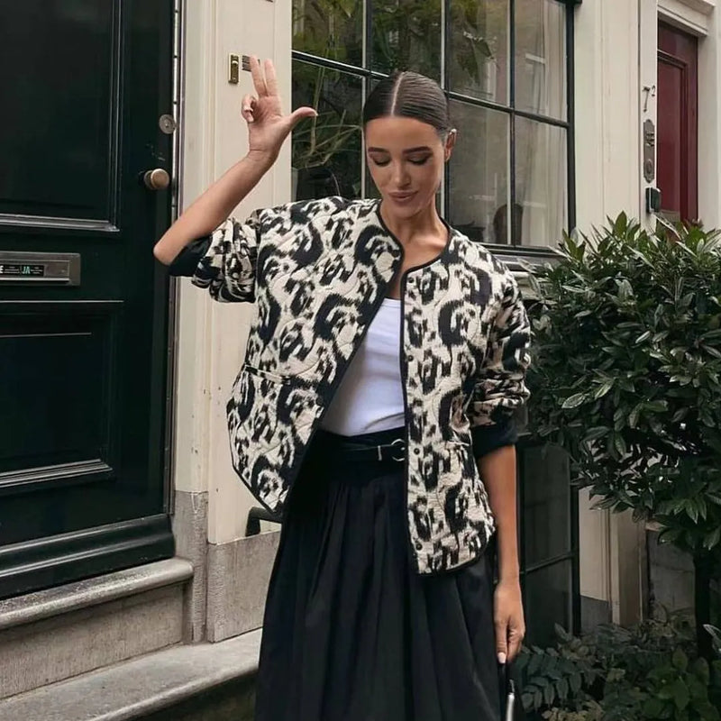 EP | Veste à motifs décontractée pour femmes