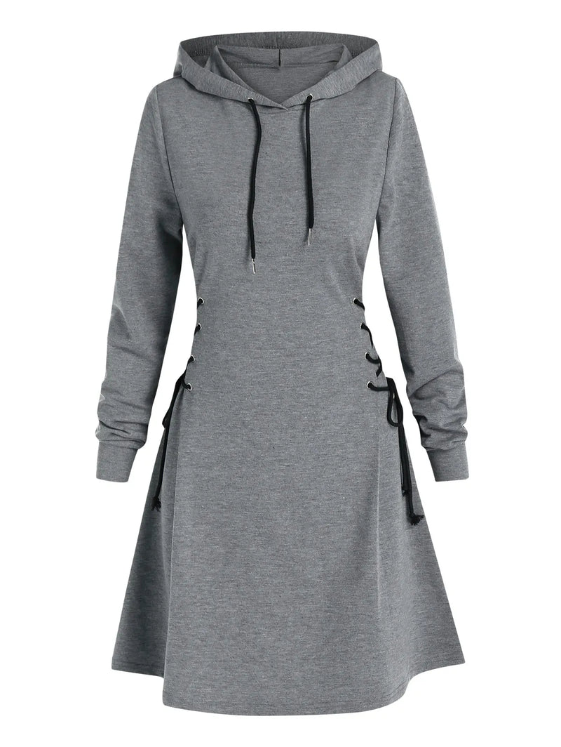 SL | Robe midi décontractée et chic à capuche
