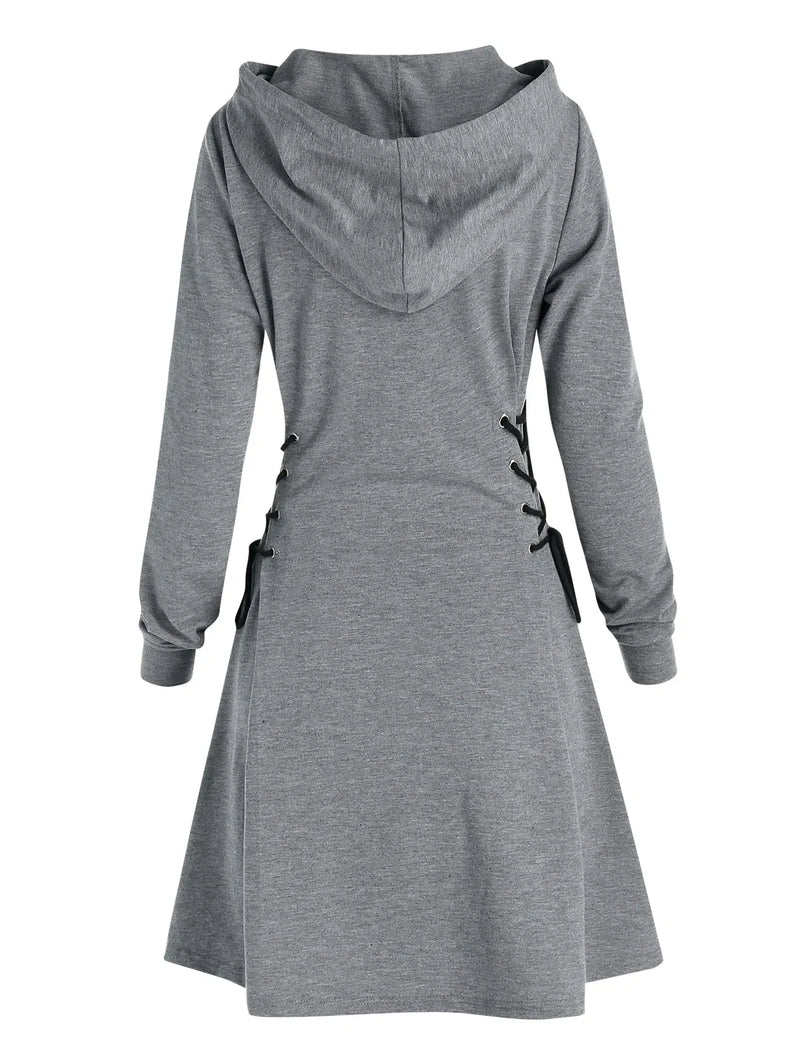 SL | Robe midi décontractée et chic à capuche