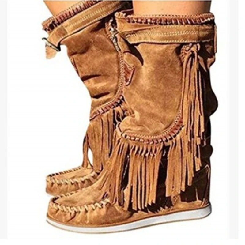 SL | Bottes western à franges boho