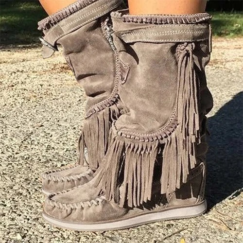 SL | Bottes western à franges boho