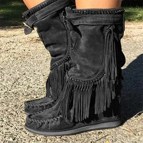 SL | Bottes western à franges boho