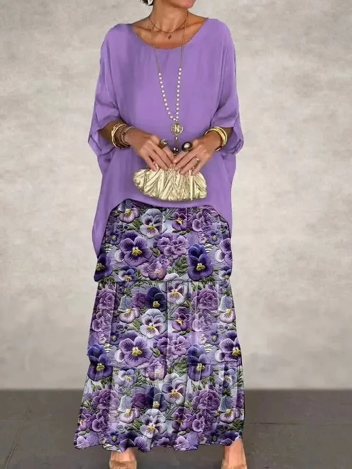 SL | Robe maxi décontractée en couches