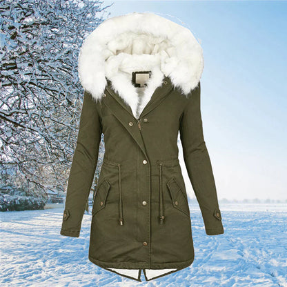EP | La nouvelle veste parka oversized avec capuche et doublure en fourrure
