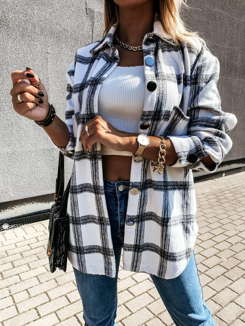 EP | MariasJacket I Veste à carreaux pour femmes