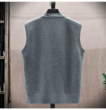EP | Pull décontracté sans manches avec col en V