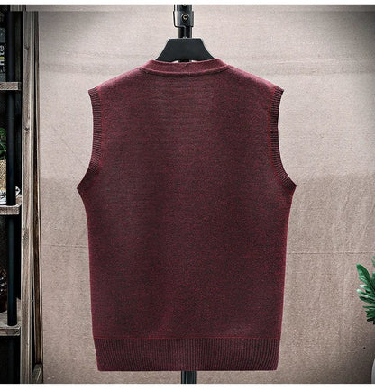 EP | Pull décontracté sans manches avec col en V