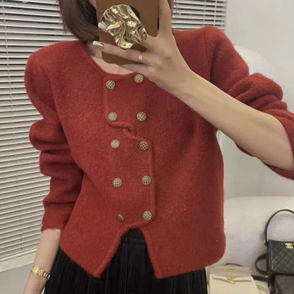 EP | Pull-over femme avec double rangée de boutons