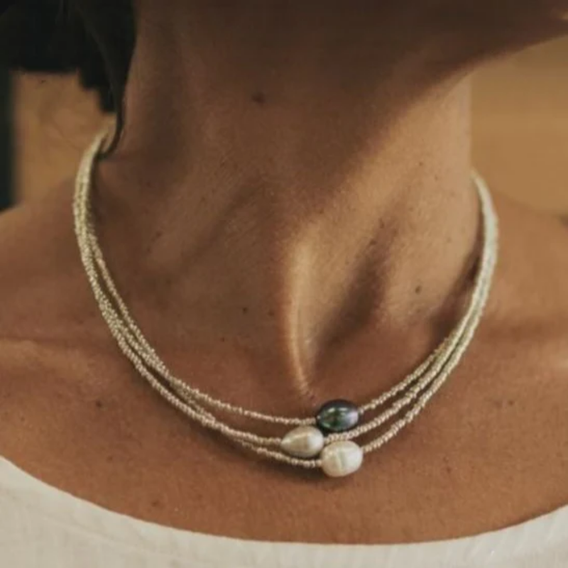 Perle Collier magnifique au style unique