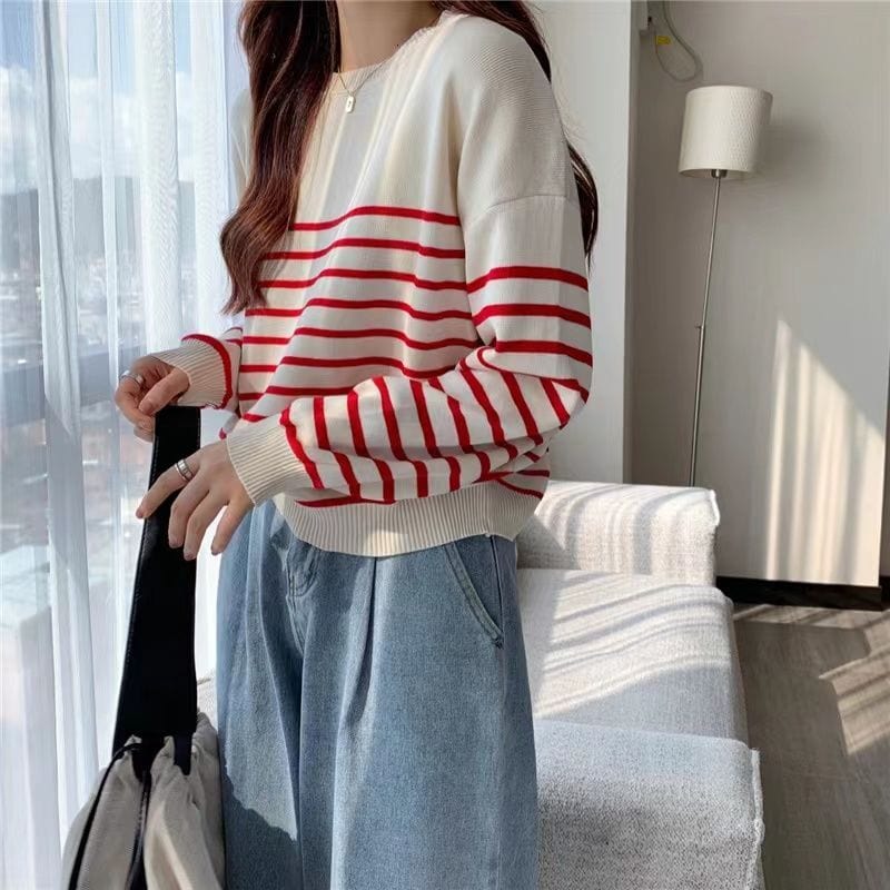 EP | Pull-over solide à col rond