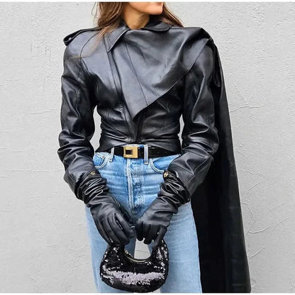 EP | Veste ample sans manches avec un élégant col rond en tricot uni