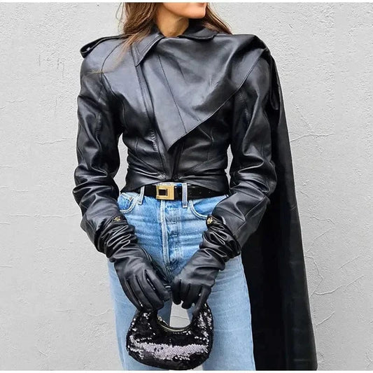 EP | Veste ample sans manches avec un élégant col rond en tricot uni