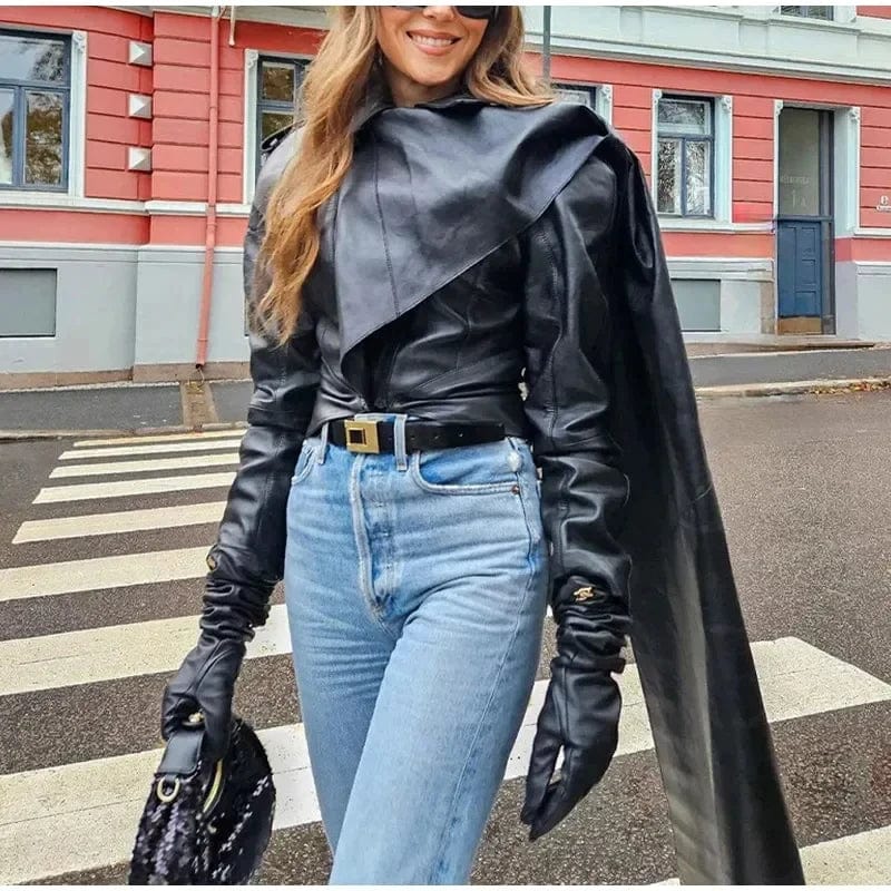 EP | Veste ample sans manches avec un élégant col rond en tricot uni