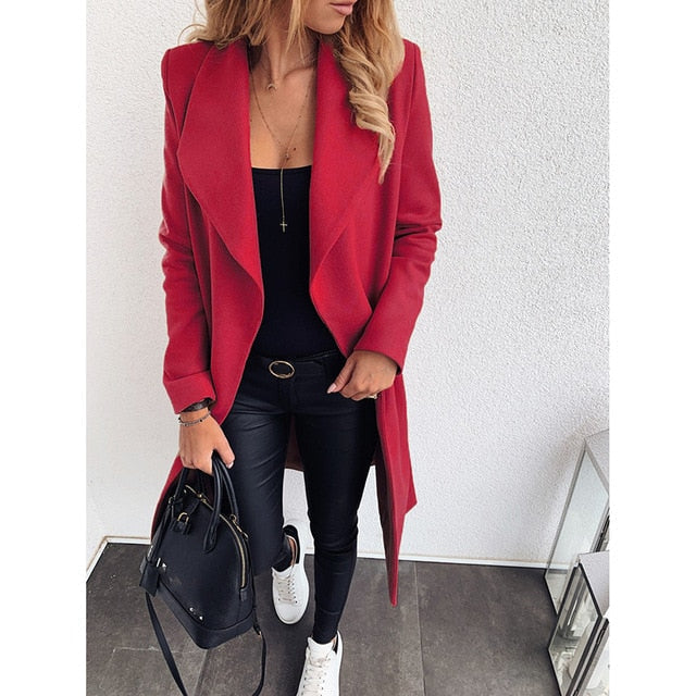 EP | Veste longue en coton sans boutons