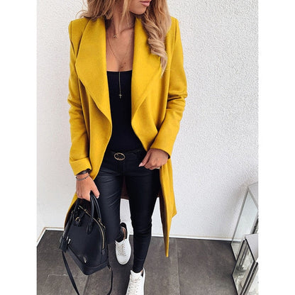 EP | Veste longue en coton sans boutons