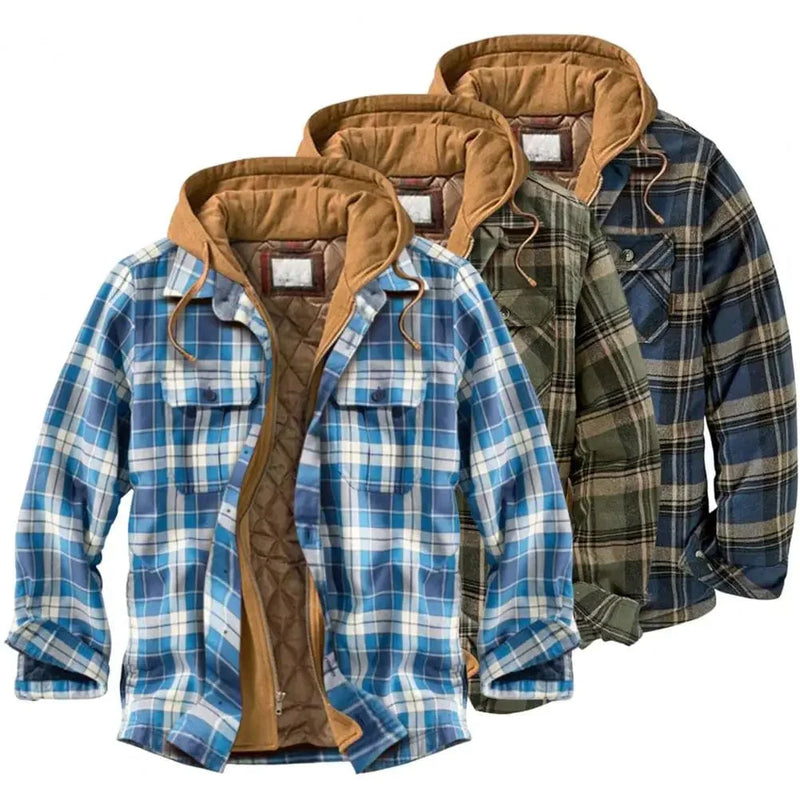 SL | Veste à capuche en flanelle de coton