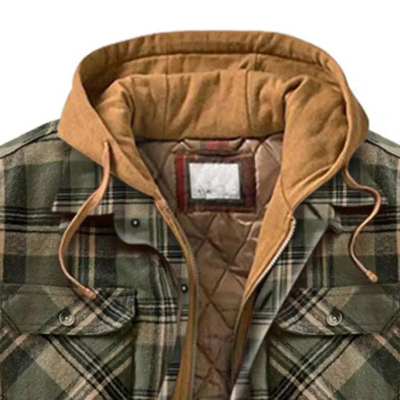 SL | Veste à capuche en flanelle de coton