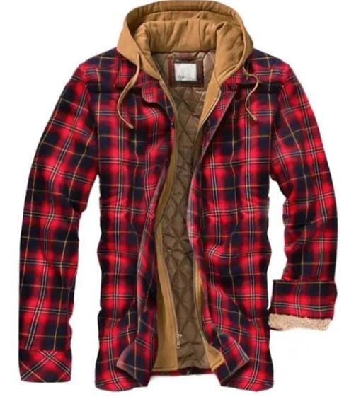 SL | Veste à capuche en flanelle de coton