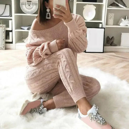 EP | MW -Tricot long femme 2 pièces avec pull épais