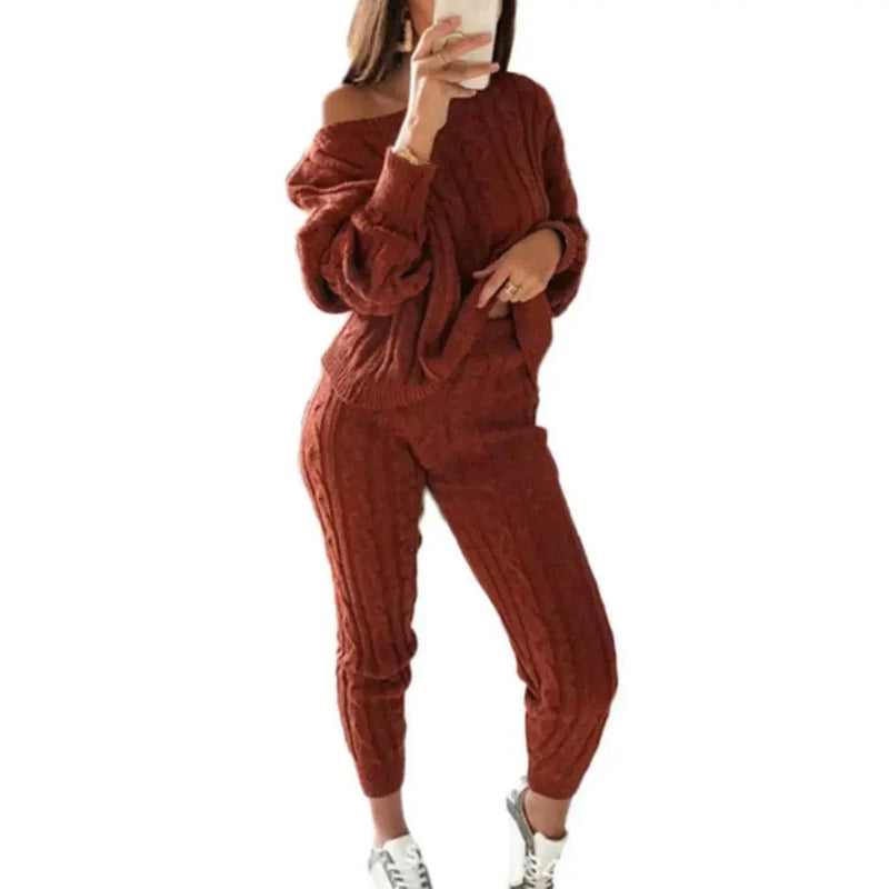 EP | MW -Tricot long femme 2 pièces avec pull épais