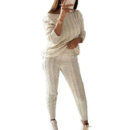 EP | MW -Tricot long femme 2 pièces avec pull épais
