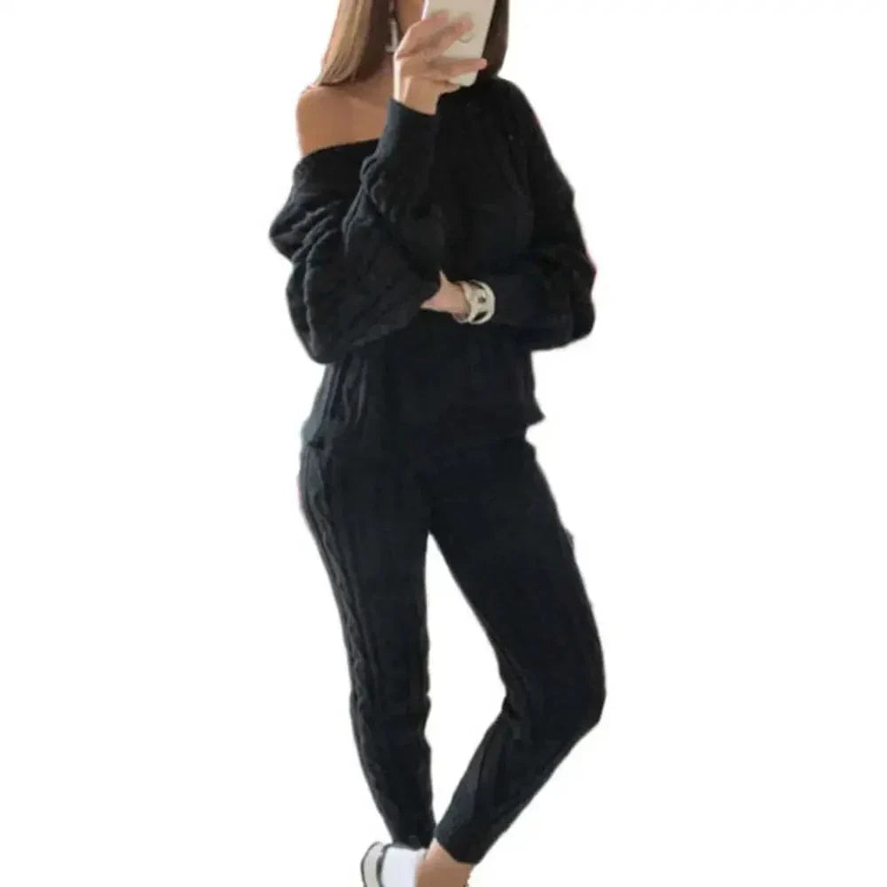 EP | MW -Tricot long femme 2 pièces avec pull épais