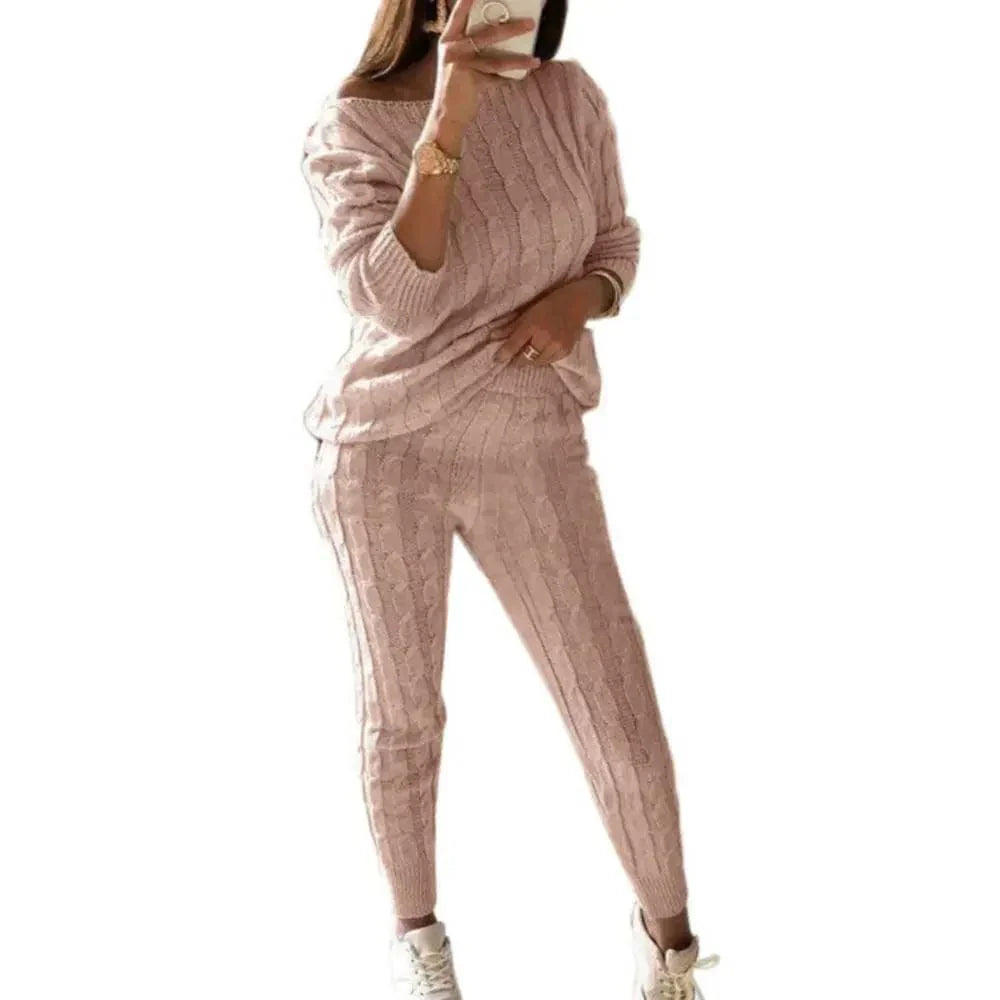 EP | MW -Tricot long femme 2 pièces avec pull épais