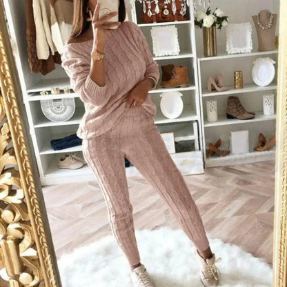 EP | MW -Tricot long femme 2 pièces avec pull épais