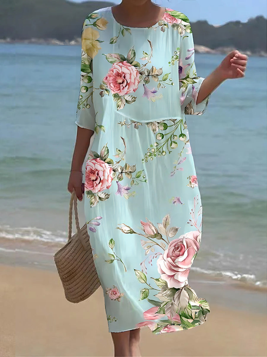 SL | Maxi robe à fleurs