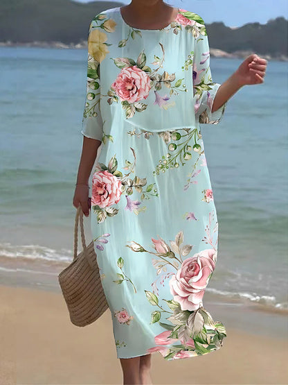 SL | Maxi robe à fleurs