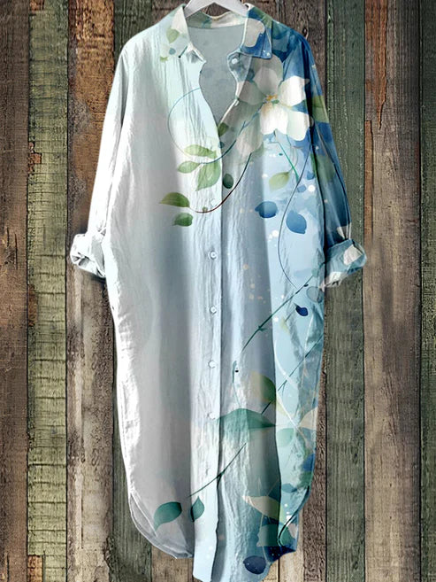 SL | Robe midi boutonnée avec imprimé floral