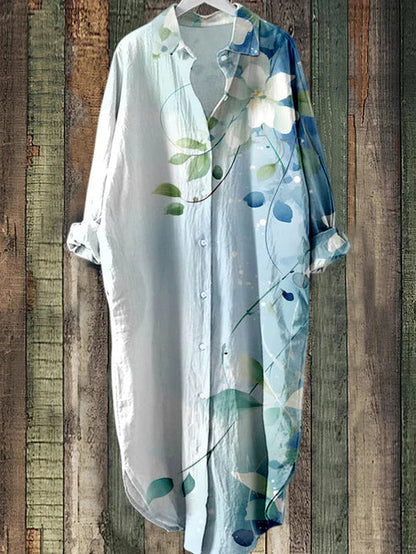 SL | Robe midi boutonnée avec imprimé floral