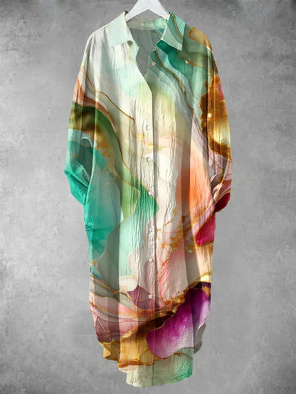 SL | Robe midi boutonnée avec imprimé floral